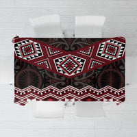 New Zealand Aotearoa Tablecloth Red Taniko Art Maori Pattern