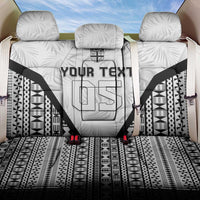 Custom Fiji 2026 Rugby Back Car Seat Cover Fijian Tapa Pattern