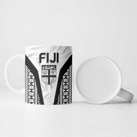 Custom Fiji 2026 Rugby Ceramic Mug Fijian Tapa Pattern