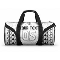 Custom Fiji 2026 Rugby Duffle Bag Fijian Tapa Pattern