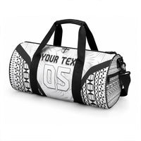Custom Fiji 2026 Rugby Duffle Bag Fijian Tapa Pattern