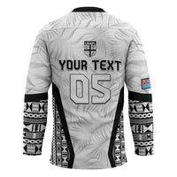 Custom Fiji 2026 Rugby Hockey Jersey Fijian Tapa Pattern