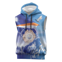 Personalised Marshall Islands Remembrance Day Sleeveless Hoodie We Will Always Remember