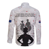 New Zealand ANZAC Day Long Sleeve Button Shirt For The Nurse Lest We Forget LT05 - Polynesian Pride