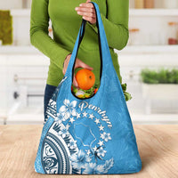 Penrhyn Gospel Day Grocery Bag Cook Islands Tribal Pattern