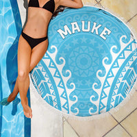 Custom Cook Islands Mauke Beach Blanket Polynesian Tribal Tattoo