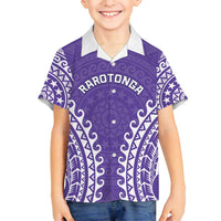 Custom Cook Islands Rarotonga Family Matching Summer Maxi Dress and Hawaiian Shirt Polynesian Tribal Tattoo