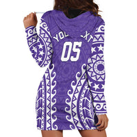 Custom Cook Islands Rarotonga Hoodie Dress Polynesian Tribal Tattoo