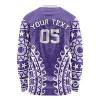 Custom Cook Islands Rarotonga Long Sleeve Shirt Polynesian Tribal Tattoo