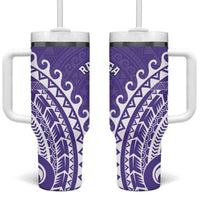 Cook Islands Rarotonga Tumbler With Handle Polynesian Tribal Tattoo