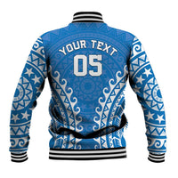 Custom Cook Islands Pukapuka Baseball Jacket Polynesian Tribal Tattoo