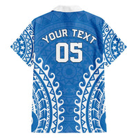 Custom Cook Islands Pukapuka Family Matching Off Shoulder Short Dress and Hawaiian Shirt Polynesian Tribal Tattoo