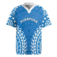 Custom Cook Islands Pukapuka Rugby Jersey Polynesian Tribal Tattoo