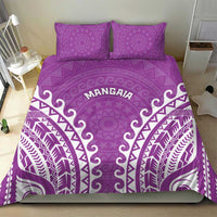 Custom Cook Islands Mangaia Bedding Set Polynesian Tribal Tattoo