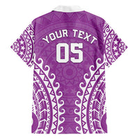 Custom Cook Islands Mangaia Hawaiian Shirt Polynesian Tribal Tattoo