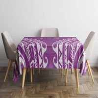 Custom Cook Islands Mangaia Tablecloth Polynesian Tribal Tattoo