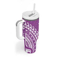 Cook Islands Mangaia Tumbler With Handle Polynesian Tribal Tattoo