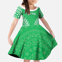 Custom Cook Islands Mitiaro Family Matching Puletasi and Hawaiian Shirt Polynesian Tribal Tattoo