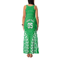 Custom Cook Islands Mitiaro Family Matching Tank Maxi Dress and Hawaiian Shirt Polynesian Tribal Tattoo
