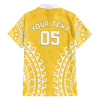 Custom Cook Islands Aitutaki Hawaiian Shirt Polynesian Tribal Tattoo