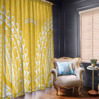 Custom Cook Islands Aitutaki Window Curtain Polynesian Tribal Tattoo