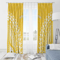 Custom Cook Islands Aitutaki Window Curtain Polynesian Tribal Tattoo