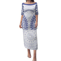 Custom Cook Islands Palmerston Family Matching Puletasi and Hawaiian Shirt Polynesian Tribal Tattoo