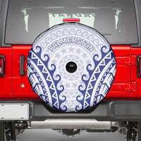 Custom Cook Islands Palmerston Spare Tire Cover Polynesian Tribal Tattoo
