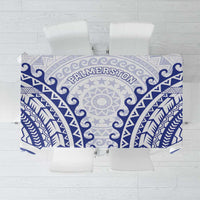 Custom Cook Islands Palmerston Tablecloth Polynesian Tribal Tattoo