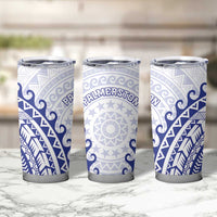 Cook Islands Palmerston Tumbler Cup Polynesian Tribal Tattoo