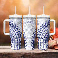 Cook Islands Palmerston Tumbler With Handle Polynesian Tribal Tattoo