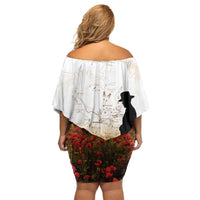 Australia And New Zealand ANZAC Day Family Matching Off Shoulder Short Dress and Hawaiian Shirt Battle Of Beersheba