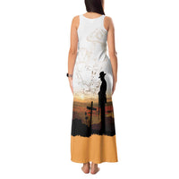 Australia And New Zealand ANZAC Day Tank Maxi Dress Battle Of Beersheba LT05 - Polynesian Pride
