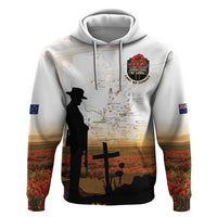 Australia And New Zealand ANZAC Day Zip Hoodie Battle Of Beersheba LT05 Pullover Hoodie Beige - Polynesian Pride