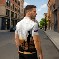 Australia And New Zealand ANZAC Day Zipper Polo Shirt Battle Of Beersheba