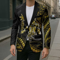 Filipinos Lapu Lapu Hero Blazer Gold Polynesian Tribal Tattoo