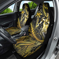 Filipinos Lapu Lapu Hero Car Seat Cover Gold Polynesian Tribal Tattoo