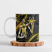 Filipinos Lapu Lapu Hero Ceramic Mug Gold Polynesian Tribal Tattoo