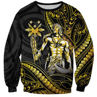 Filipinos Lapu Lapu Hero Sweatshirt Gold Polynesian Tribal Tattoo
