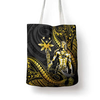 Filipinos Lapu Lapu Hero Tote Bag Gold Polynesian Tribal Tattoo