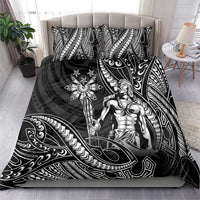 Filipinos Lapu Lapu Hero Bedding Set Black Polynesian Tribal Tattoo