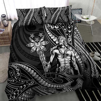 Filipinos Lapu Lapu Hero Bedding Set Black Polynesian Tribal Tattoo