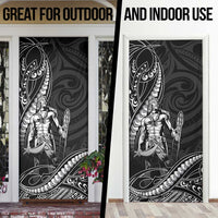 Filipinos Lapu Lapu Hero Door Cover Black Polynesian Tribal Tattoo