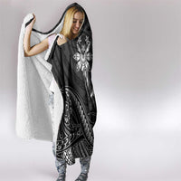 Filipinos Lapu Lapu Hero Hooded Blanket Black Polynesian Tribal Tattoo
