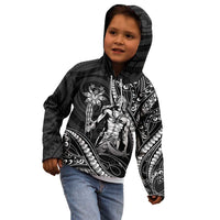 Filipinos Lapu Lapu Hero Kid Hoodie Black Polynesian Tribal Tattoo