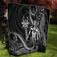 Filipinos Lapu Lapu Hero Quilt Black Polynesian Tribal Tattoo