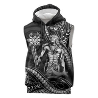 Filipinos Lapu Lapu Hero Sleeveless Hoodie Black Polynesian Tribal Tattoo
