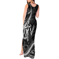 Filipinos Lapu Lapu Hero Tank Maxi Dress Black Polynesian Tribal Tattoo