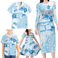 Happy Fiji Girmit Day Family Matching Long Sleeve Bodycon Dress and Hawaiian Shirt Fijian Tapa With Mandala Pattern LT05 - Polynesian Pride