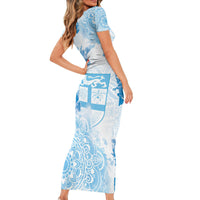 Happy Fiji Girmit Day Family Matching Short Sleeve Bodycon Dress and Hawaiian Shirt Fijian Tapa With Mandala Pattern LT05 - Polynesian Pride
